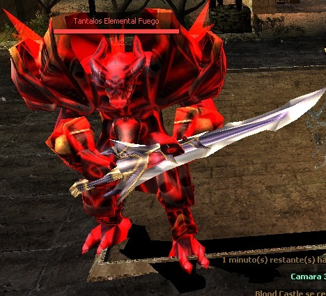 Tantalo elemental de fuego