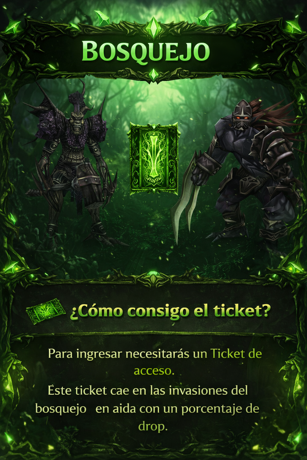 Mazmorra Bosquejo Verde